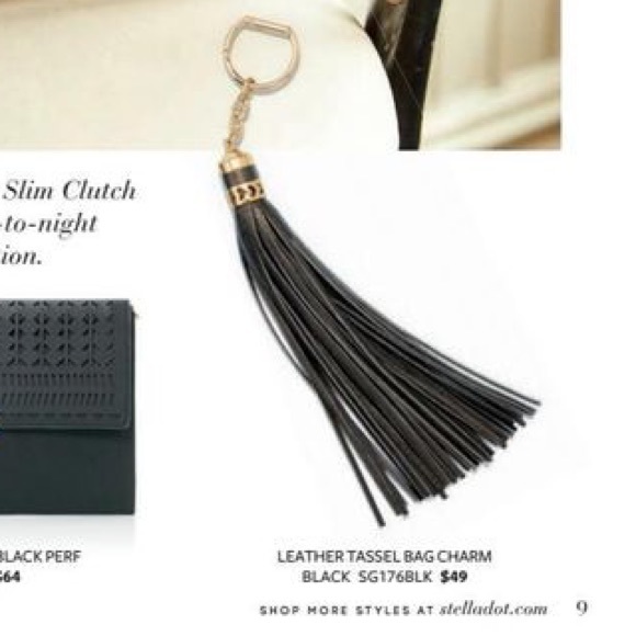 ⭐️HP⭐️ NWT STELLA & DOT Fillmore Tote With Tassel🖤 - Picture 9 of 11